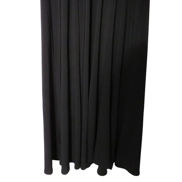 Rena Rowan Black Dress Women Sz 6 Midi Length Sleeveless V-Neck Easy Care Dressy - Picture 10 of 10